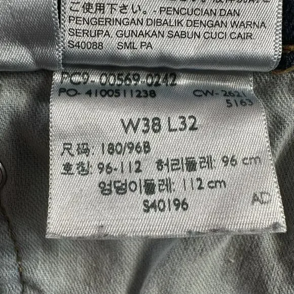 Levi's 569 LOOSE FIT STRAIGHT LEG Mens Size 39x29.5 Blue Jeans Denim Pants - Picture 11 of 11